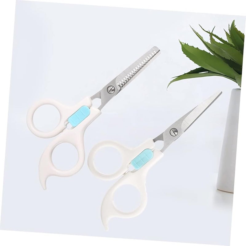 2pcs Haircut Scissor Set Includes Flat and Thinning Scissors for Home Hairdressing Styling - Image 5